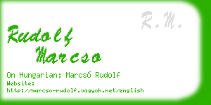 rudolf marcso business card